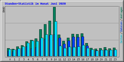 Stunden-Statistik im Monat Juni 2020